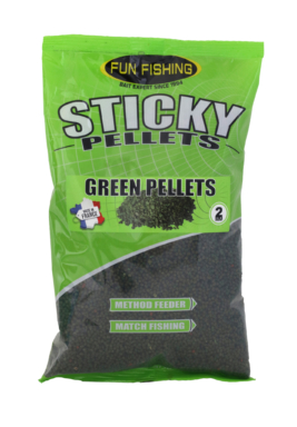13450110 Sticky Pellets Green Pellets 700g