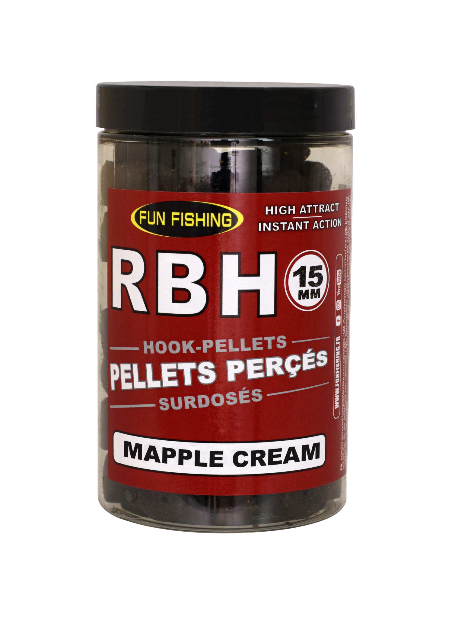 13322577 RBH Pellets Percés 230gr 15mm Mapple Cream