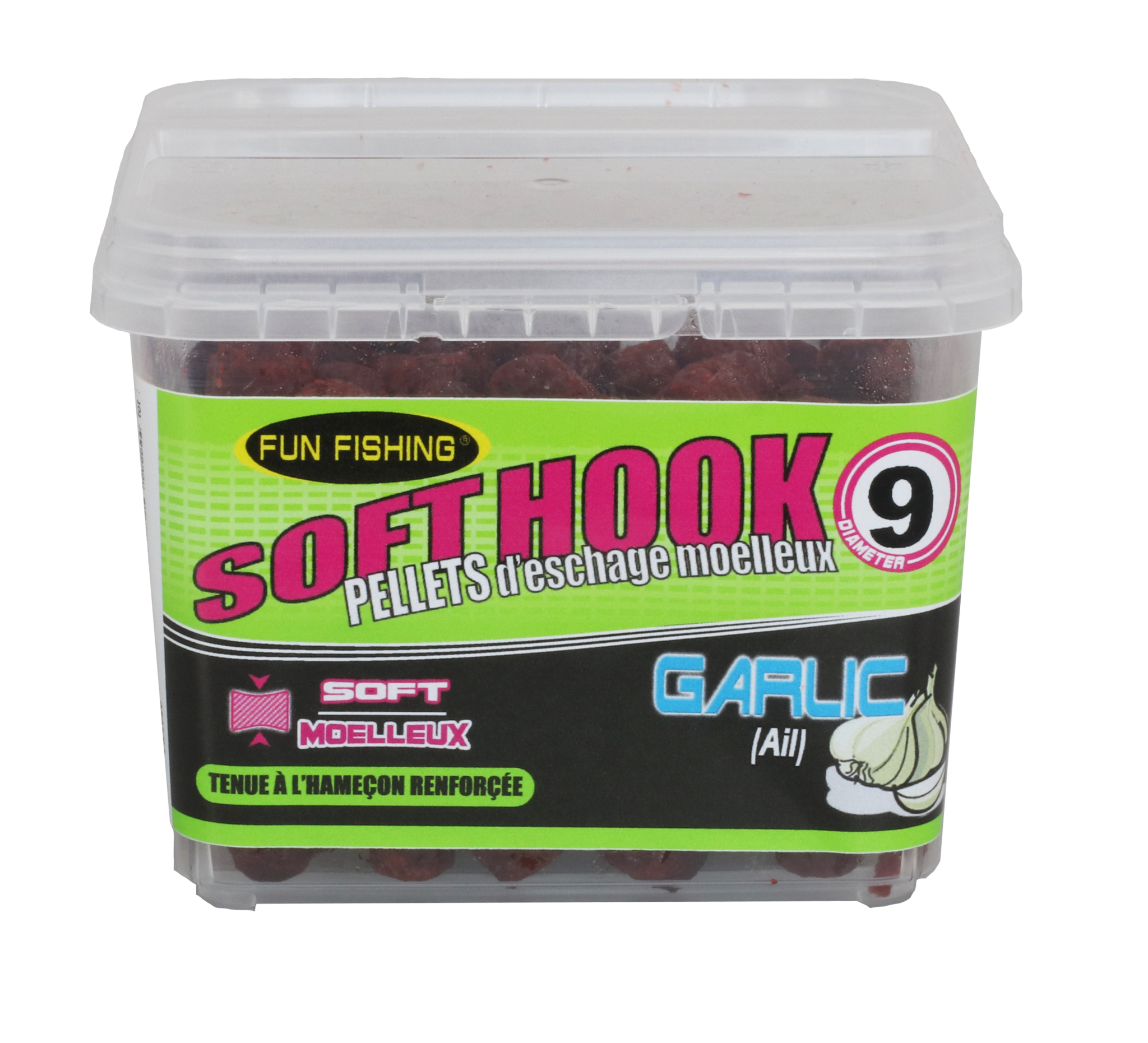 13441980 Soft Hooks Pellets 9 mm Garlic Ail Face Avant