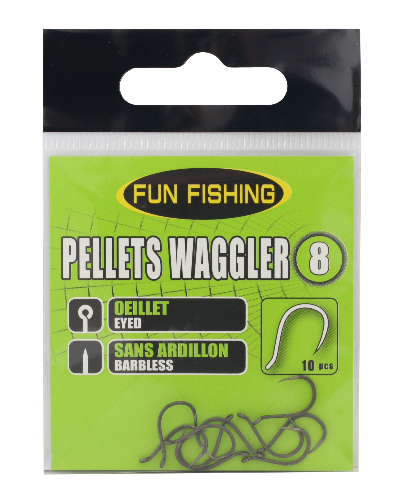 44538108 Hameçons Pellets Waggler T8