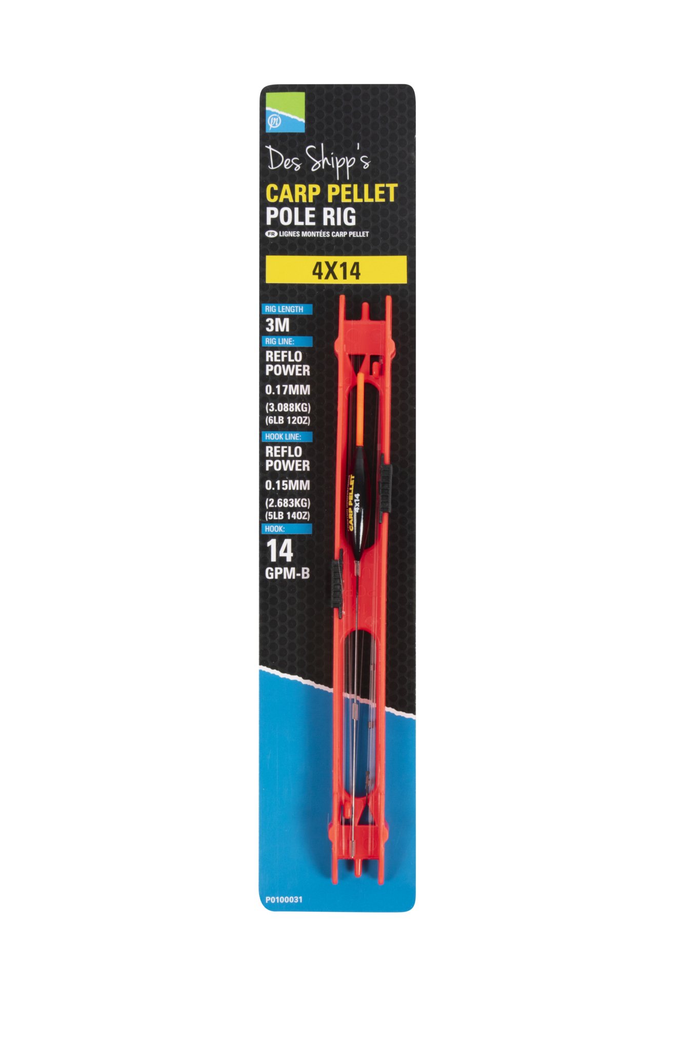 P0100031 Des Shipps Carp Pellet Pole Rig 4x14 st 01